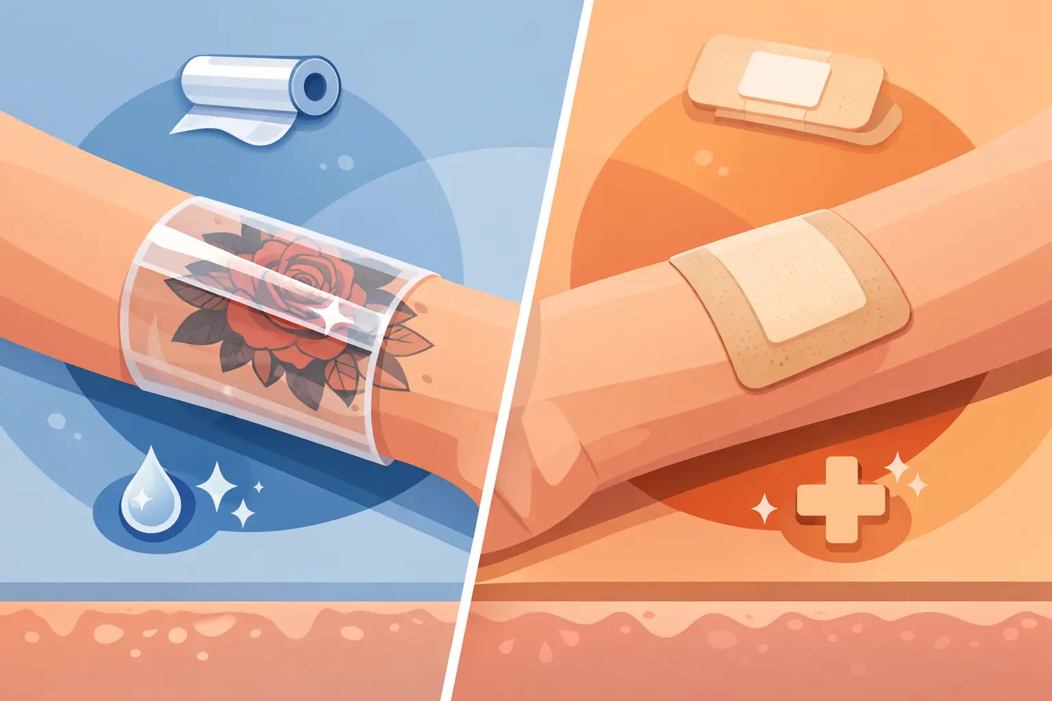 Tattoo Film vs Bandage: Which Heals Better?