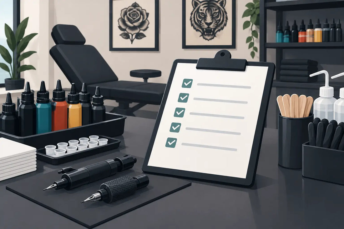 Tattoo Studio Restock Checklist Example for Pros