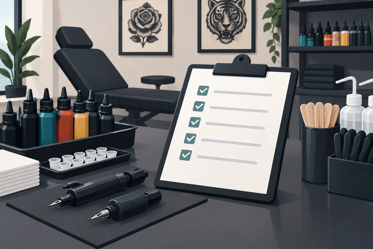 Tattoo Studio Restock Checklist Example for Pros